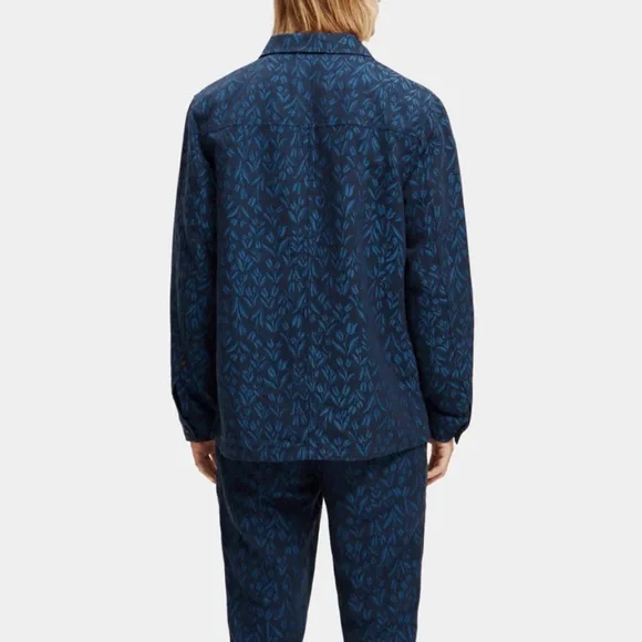 NWT - Scotch & Soda Men’s Linen Blended Jacquard Overshirt Jacket - Size M - Picture 3 of 10